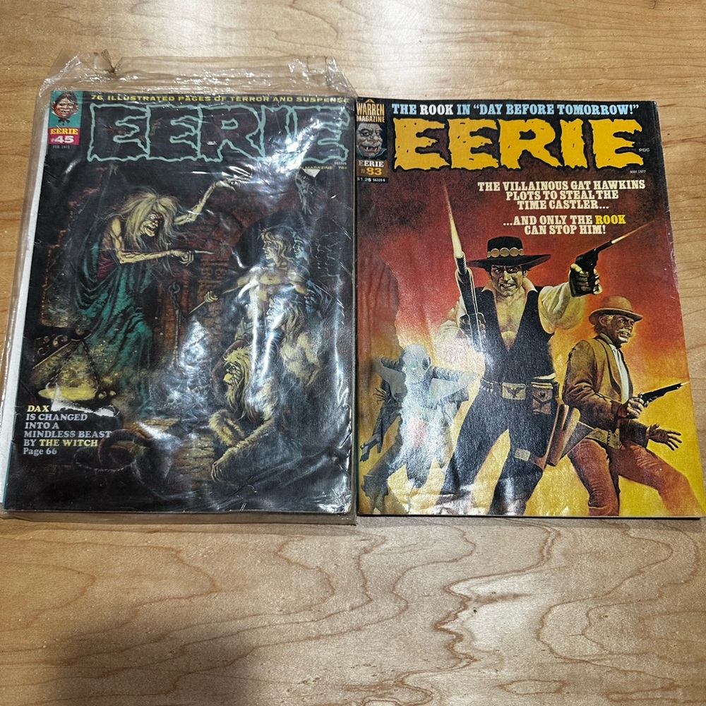 2 Eerie Magazines